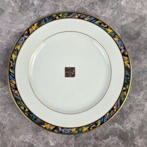 Gorham Fine China Single Plate Tristan Gold Japan Mosaic Banding Around Edge